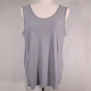 Old Navy Active Women's Athletic Tank Size Medium Breathe On Gray Slit Back